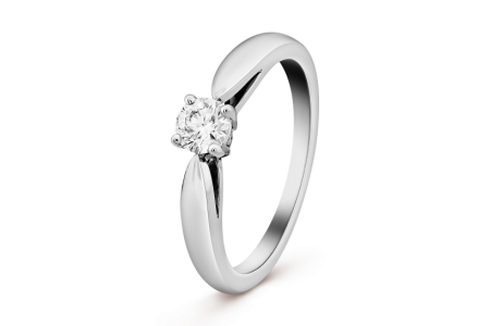 Bonheur solitaire ring