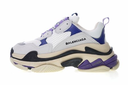 Triple S White Blue Violet