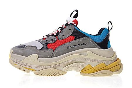 Triple S Grey Red Blue