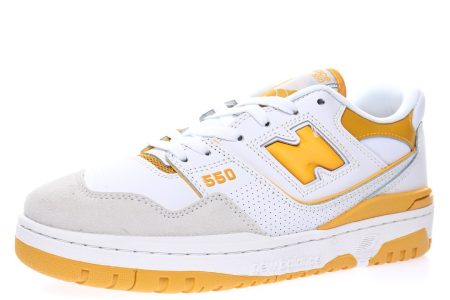 New Balance P550 Leather White Banana Yellow