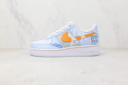 Nike Air Force 1 07 Low Garfield Light Blue Orange