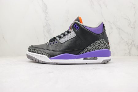 Jordan 3 Retro Black Court Purple