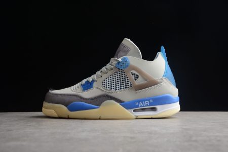 Off-White x Air Jordan 4 Retro ” Sail “