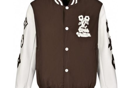 LV Jacket Brown And White