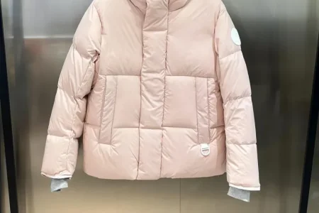 Canada Goose Down Jacket Baby Pink And Gray