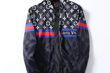 LV Jacket White And Black