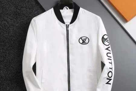 LV Jacket White And Black