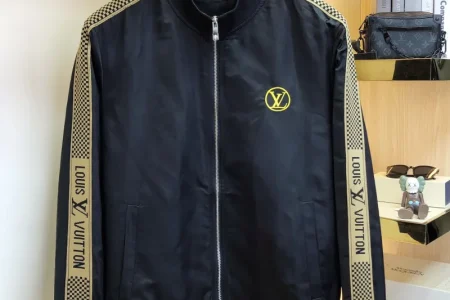 LV Jacket Black And Beige