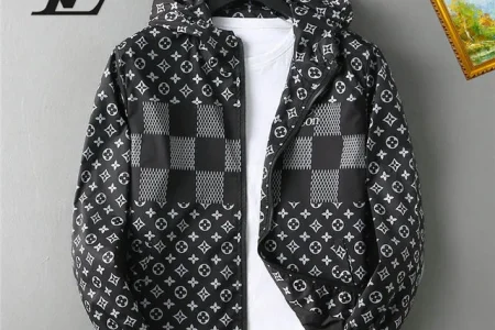 LV Jacket Black And White