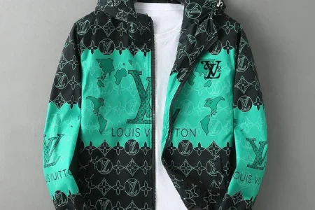 LV Jacket Black And Green