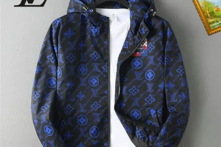 LV Jacket Black And Blue