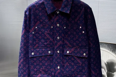 LV Denim Jacket Navi Blue