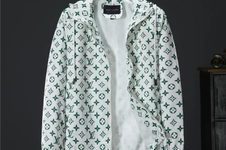 LV Jacket White And Green