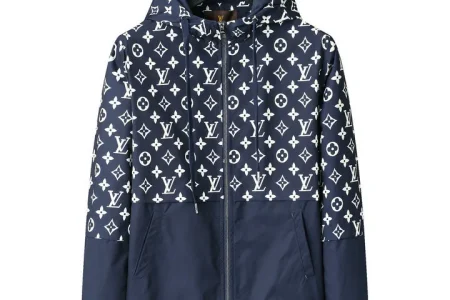 LV Jacket Nevy Blue And White