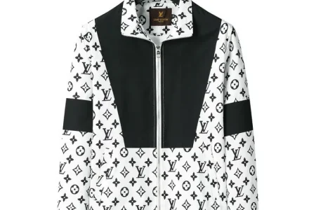 LV Jacket Black And White