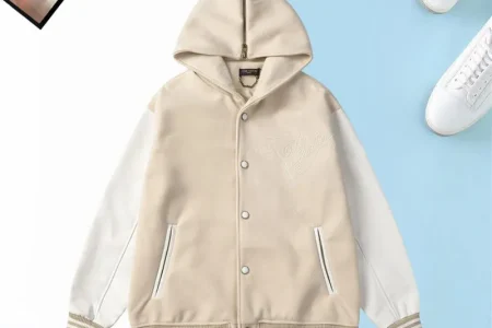 LV Jacket Beige And White