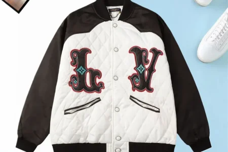 LV Jacket White And Black