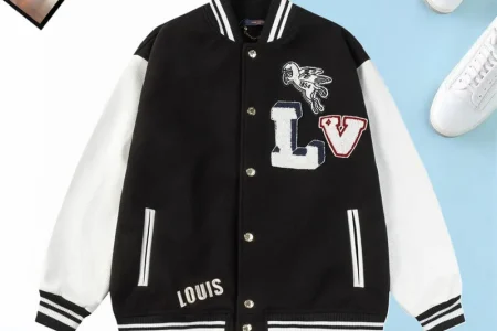 LV Jacket Black And White