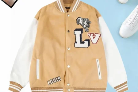 LV Jacket Beige And White