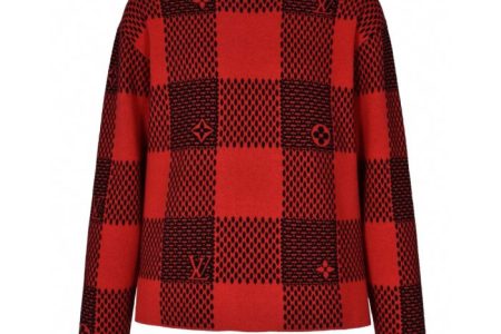 LV Sweater Red Black