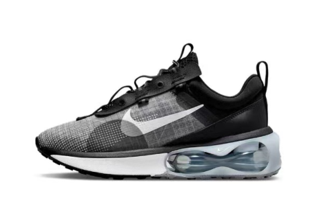 NIKE AIR MAX Gray black transparent bottom