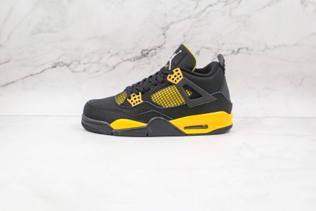 NIKE Air Jordan 4 Black yellow