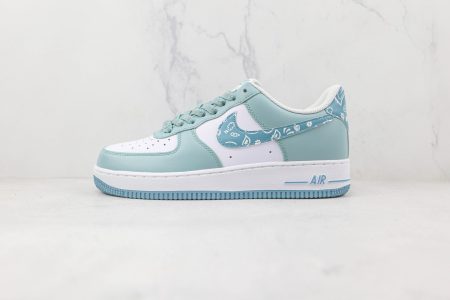 Air Force 1’07 Low white green cashew flower