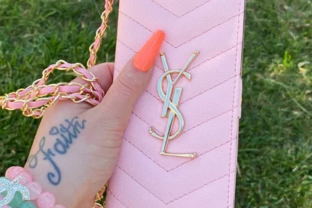 YSL Pink Yesenia Wallet Phone Case