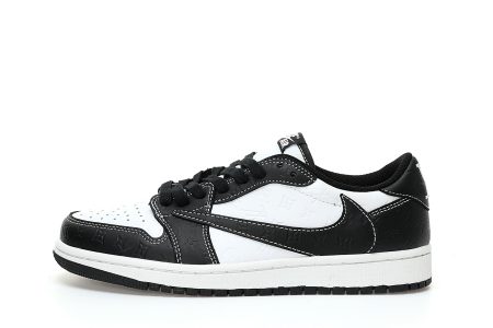 Louis Vuitton x Travis Scott x Nike Air Jordan 1 Low OG SP"Black/White/Monogram"